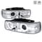 Spec-D Tuning 99-02 Chevrolet Silverado Projector Headlight Chrome Housing LHP-SIV99-RS - alternate 1